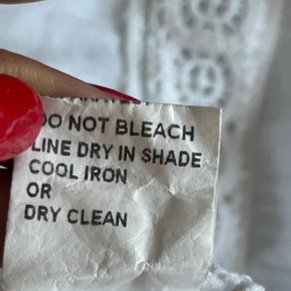 LUNGO L'ARNO | White Linen Sleeveless Top Sz S - Picture 3 of 9